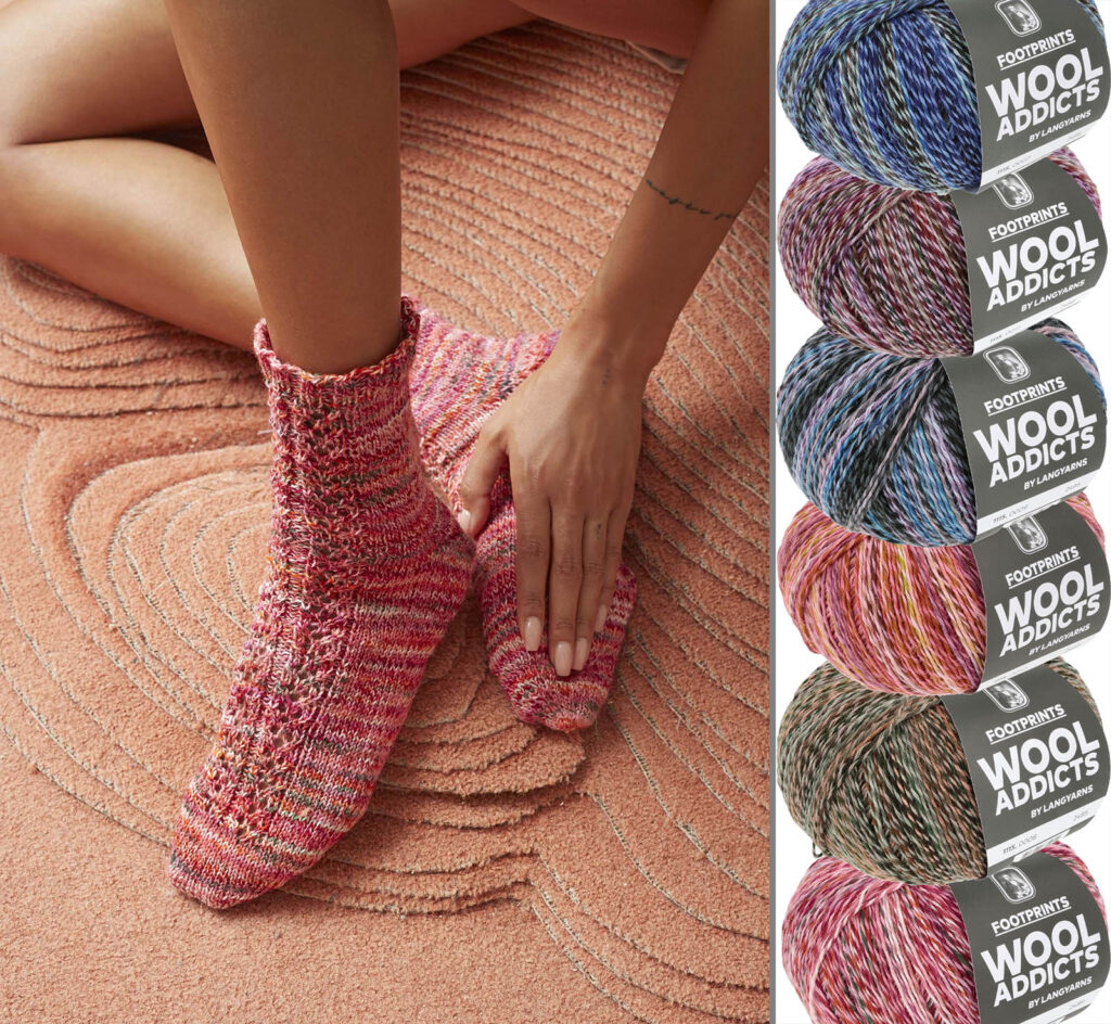 Laqng WoolAddicts Footprints носочная пряжа для вязания